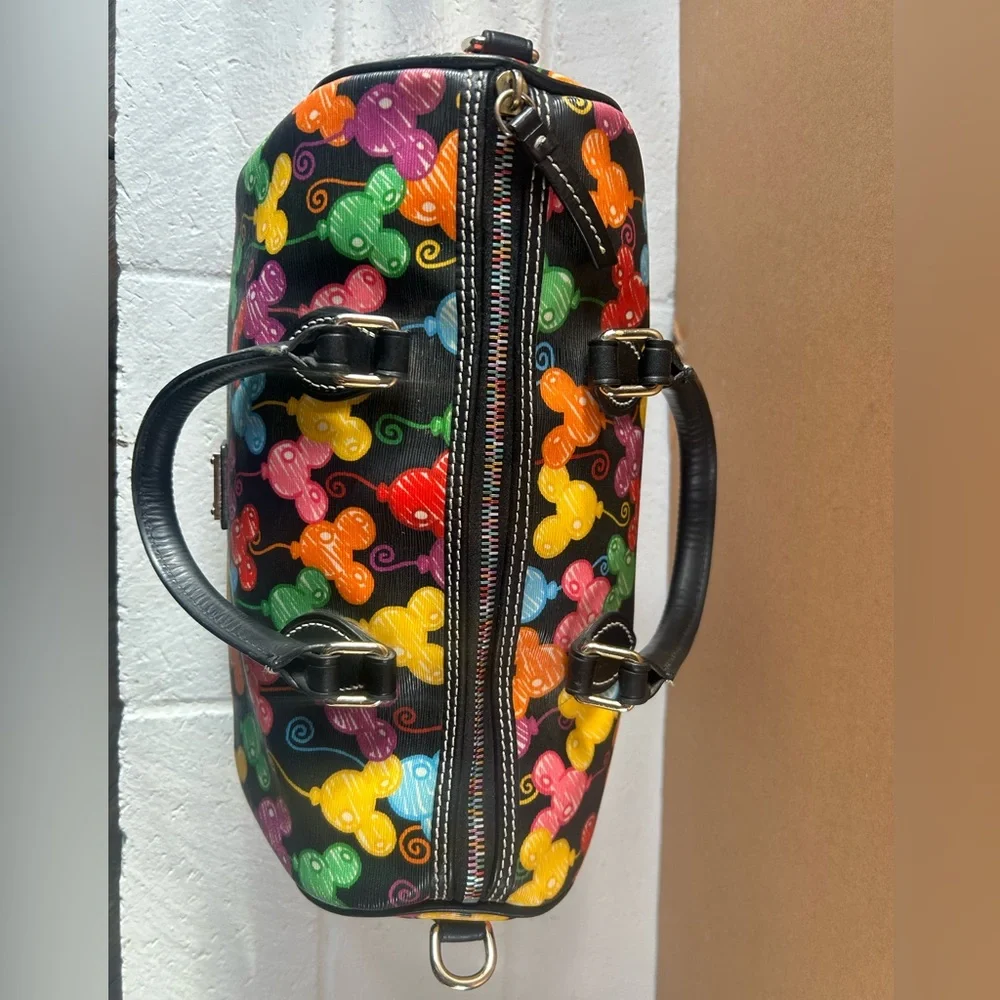 Retired Dooney & Bourke Disney Parks 10th Anniversary Mickey Balloons Satchel - Picture 8 of 16